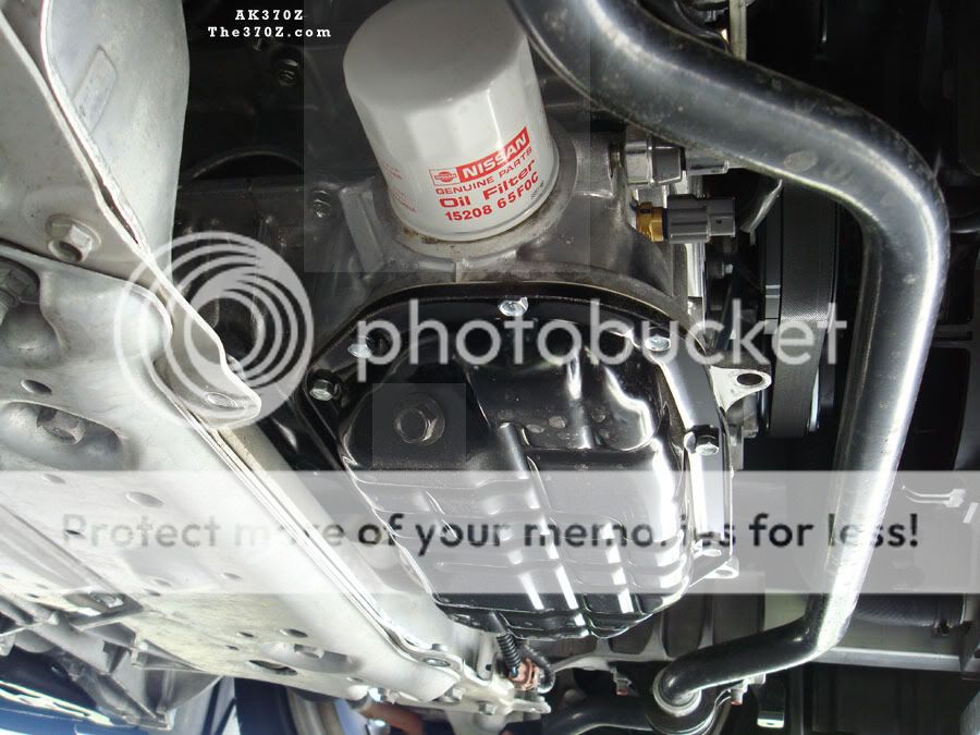 DIY Nissan 370Z Oil change (AK370Z way) Pictures inside Nissan 370Z